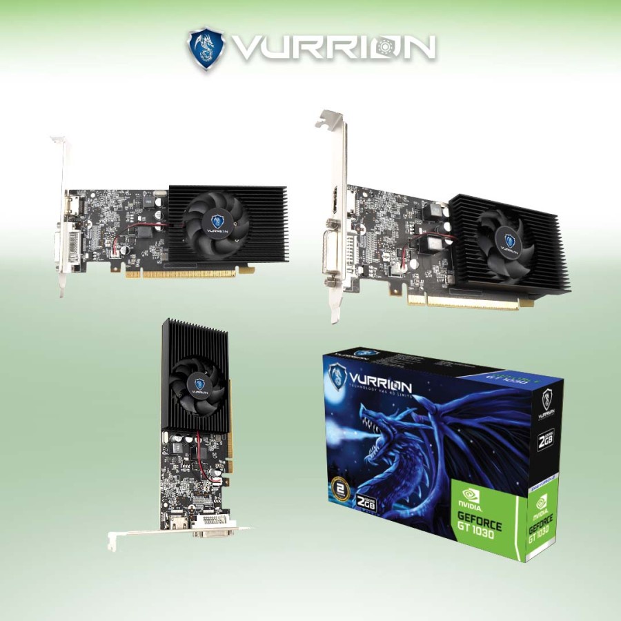 VGA VURRION GT 1030 2GB DDR5 2GB 64BIT GAMING VGA ORI NEW