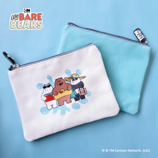 Dijual We Bare Bears Pouch Dompet Kanvas Karakter Swim Berkualitas
