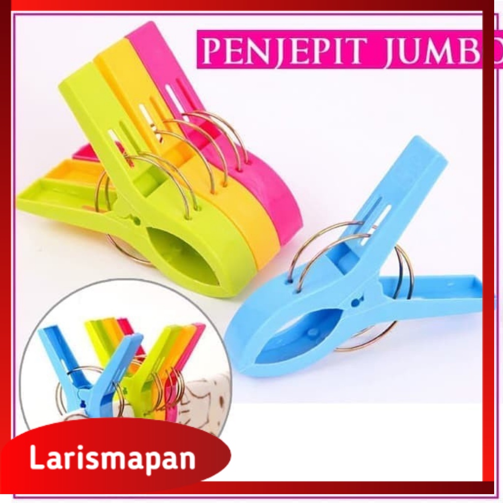 Penjepit Jepit Jemuran Selimut Baju Handuk Pakaian Plastik Besar Jumbo