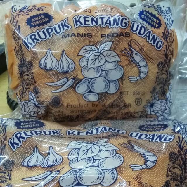 

Krupuk kentang udang double er
