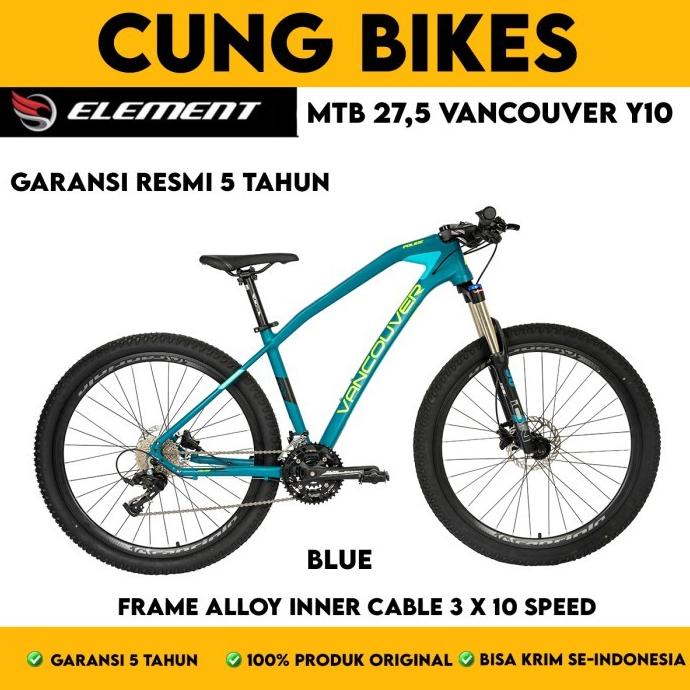 SEPEDA GUNUNG 27.5 INCH MTB ELEMENT POLICE VANCOUVER Y10 30 SPEED FDGDF34545