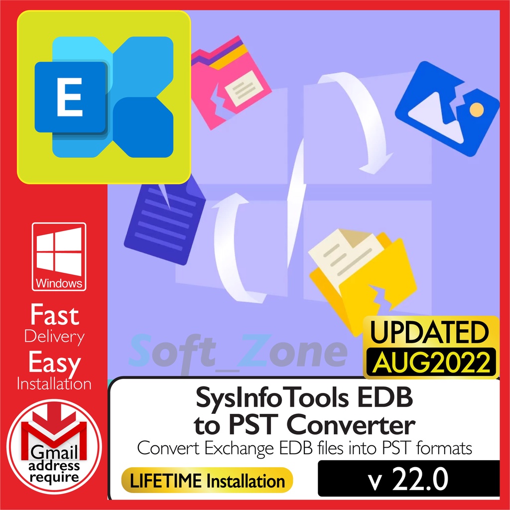 

SysInfTls EDB t PST Cnvrtr 22.0 - Cnvrt Exchng EDB fls nt PST frmts [WINDOWS x64] - Dgtl Dwnld