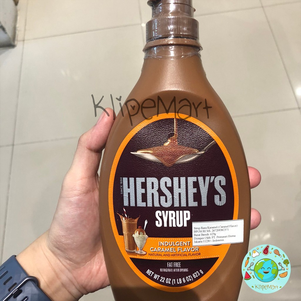 

Hershey's Syrup (indulgent caramel flavour and delicious strawberry flavour)