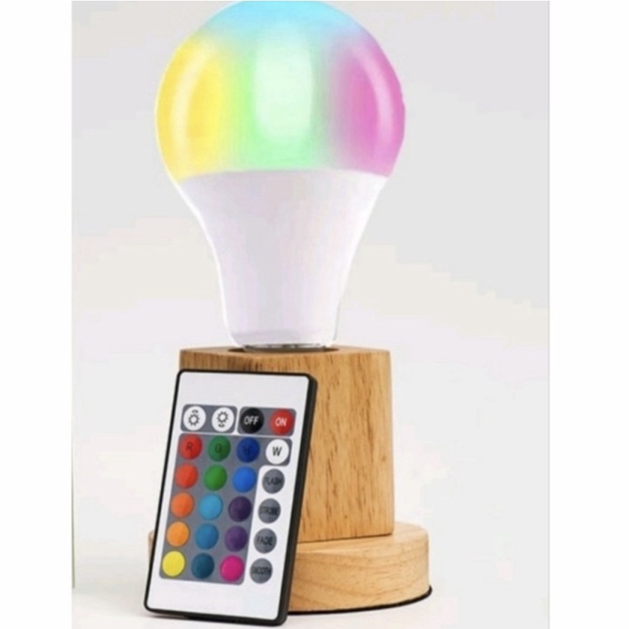 BOSSECOM LED RGB W BULB A60 LAMPU HIAS REMOTE LAMPU WARNA WARNI MURAH