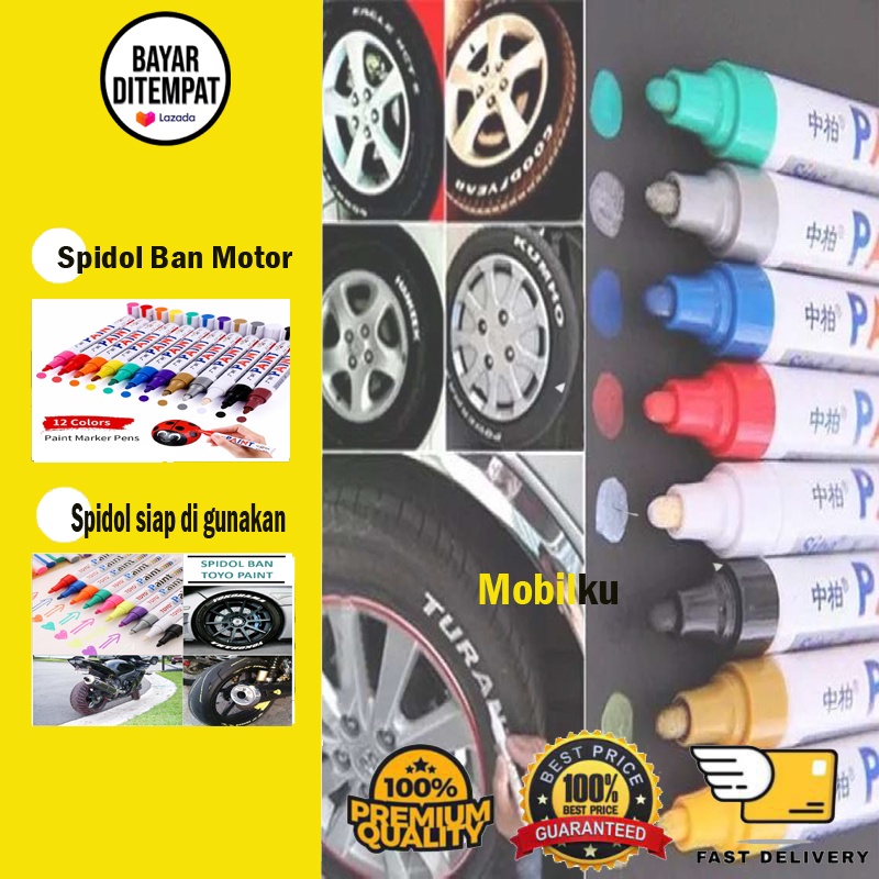 [BISA COD] 1 Pcs Spidol Ban Toyo Original Spidol Ban Mobil Motor Marker Paint Alat Tulis