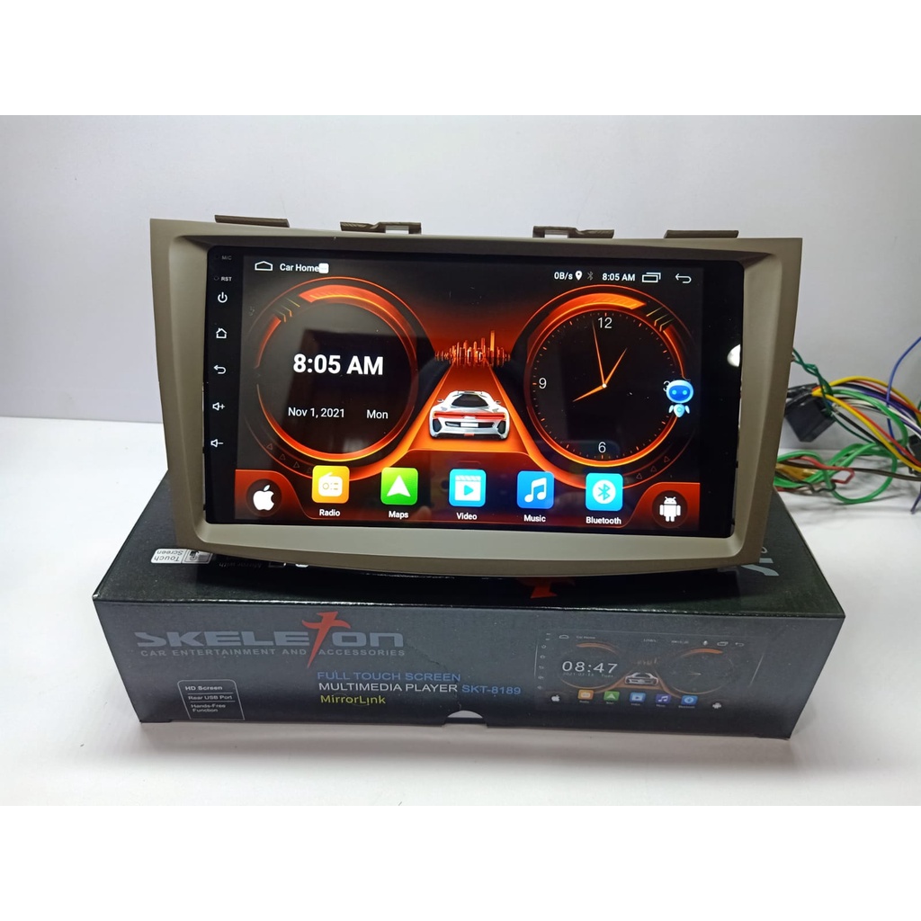 Paket Frame Ertiga lama Brown/Black dgn HeadUnit 9 Inch-1