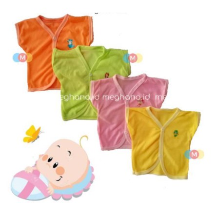 1 Pcs Baju Bayi Newborn Lengan Pendek 0-3 Bulan Motif Murah Warna Lucu