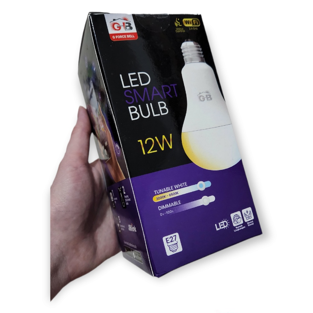 Lampu LED Smart LED Bulb Wifi 12 Watt 12W G Force Bell