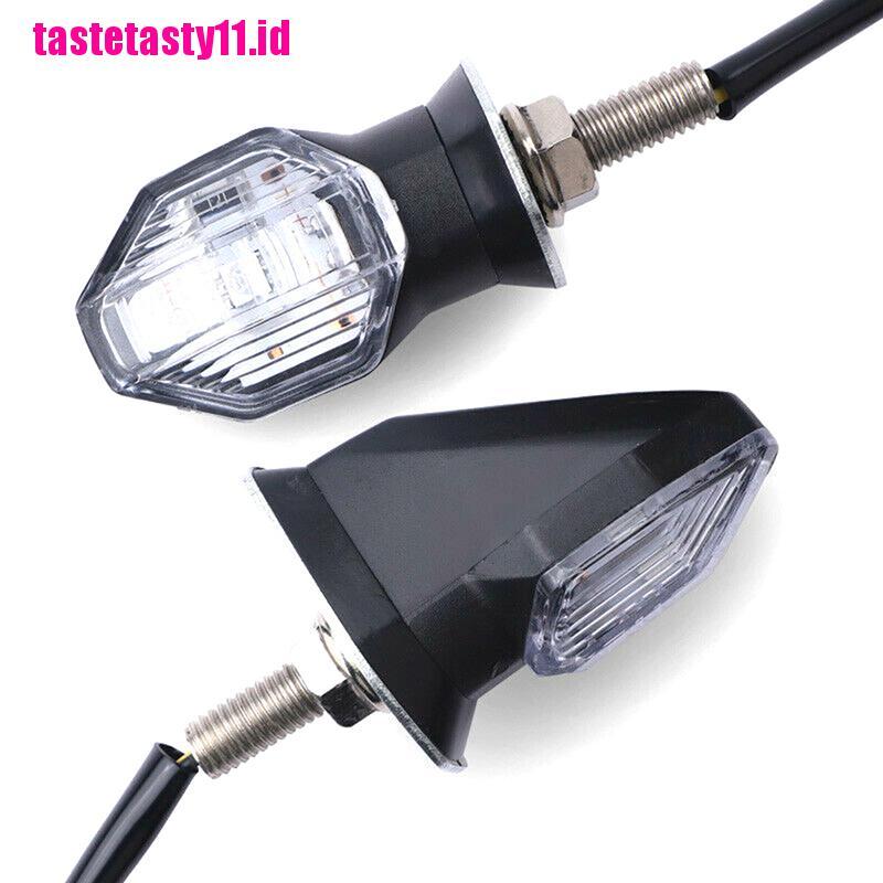 2 Pcs Lampu Sein 1 Led Universal Warna Amber Untuk Motor