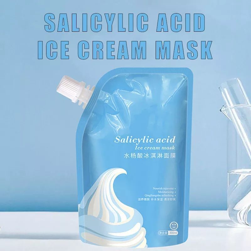 [300ml] Salicylic Acid Ice Cream Mask Original / Masker Es Krim Salicylic Acid