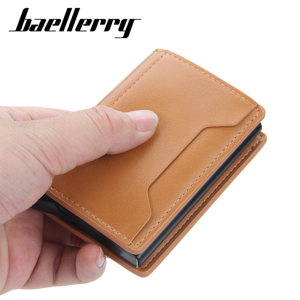 ORIGINAL BAELLERRY DOMPET KARTU LONTAR RFID K9140 DOMPET ANTI RIBET KUALITAS PREMIUM