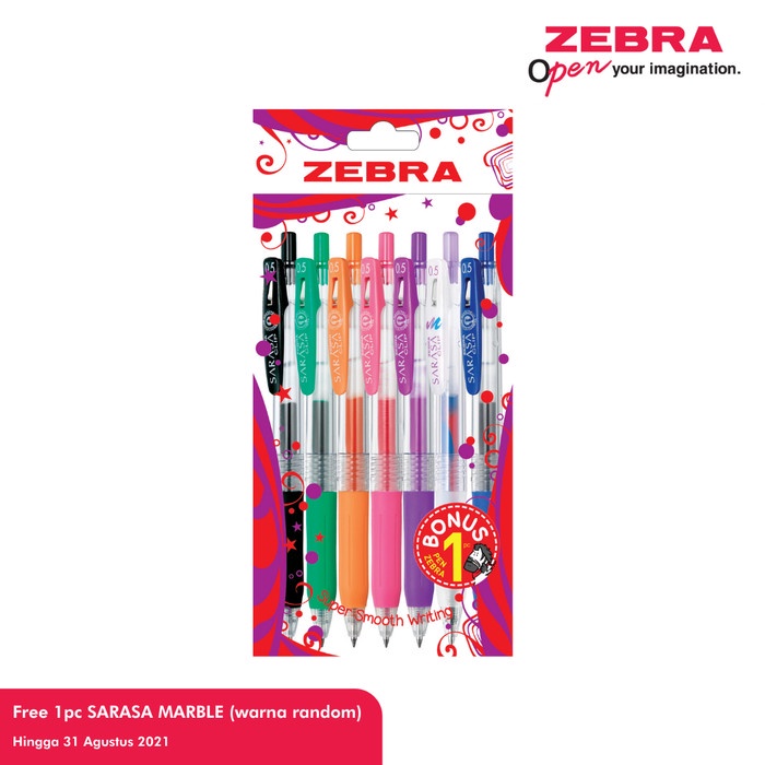 

Pulpen - Zebra Sarasa Set 6 Mix