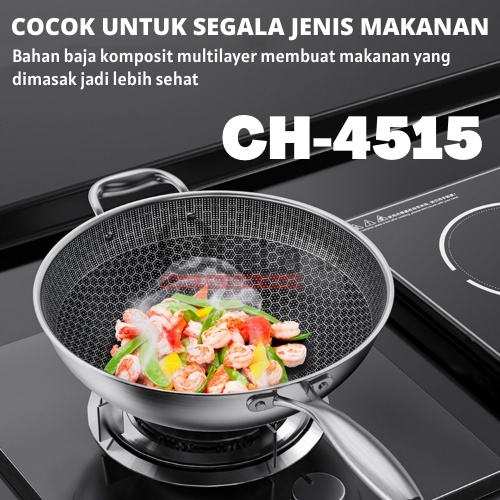 Wajan Penggorengan Stainless Steel CH-4515