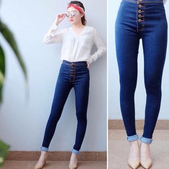 CELANA JEANS WANITA HW KANCING 5