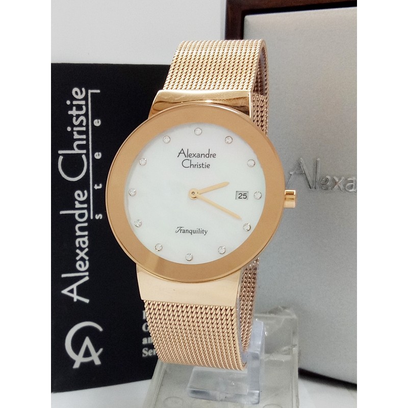 Jam Tangan Wanita Alexandre Christie AC 2607 LD FRG Original