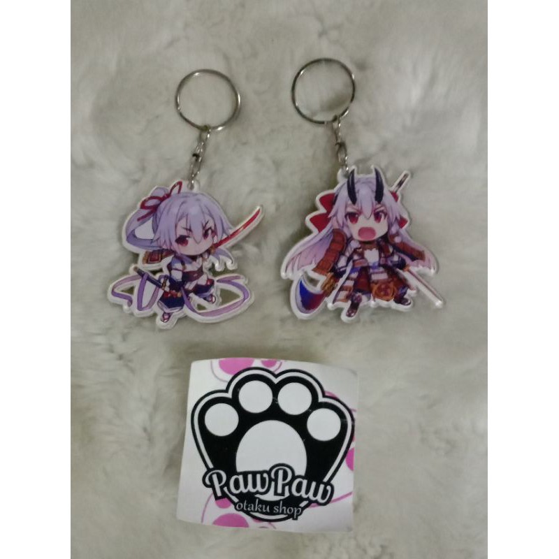 gantungan kunci akrilik Tomoe gozen fgo mafuyu blends Paimon Aming us