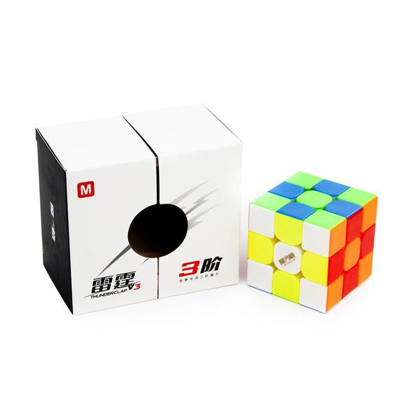 Rubik 3x3 Magnetik Qiyi Thunderclap V3 M - Rubik 3x3 Magnetic Qiyi Thunderclap