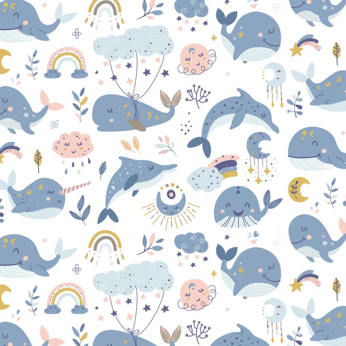 

Kertas Kado Baby / New Born Harvest Baby Land - Whale