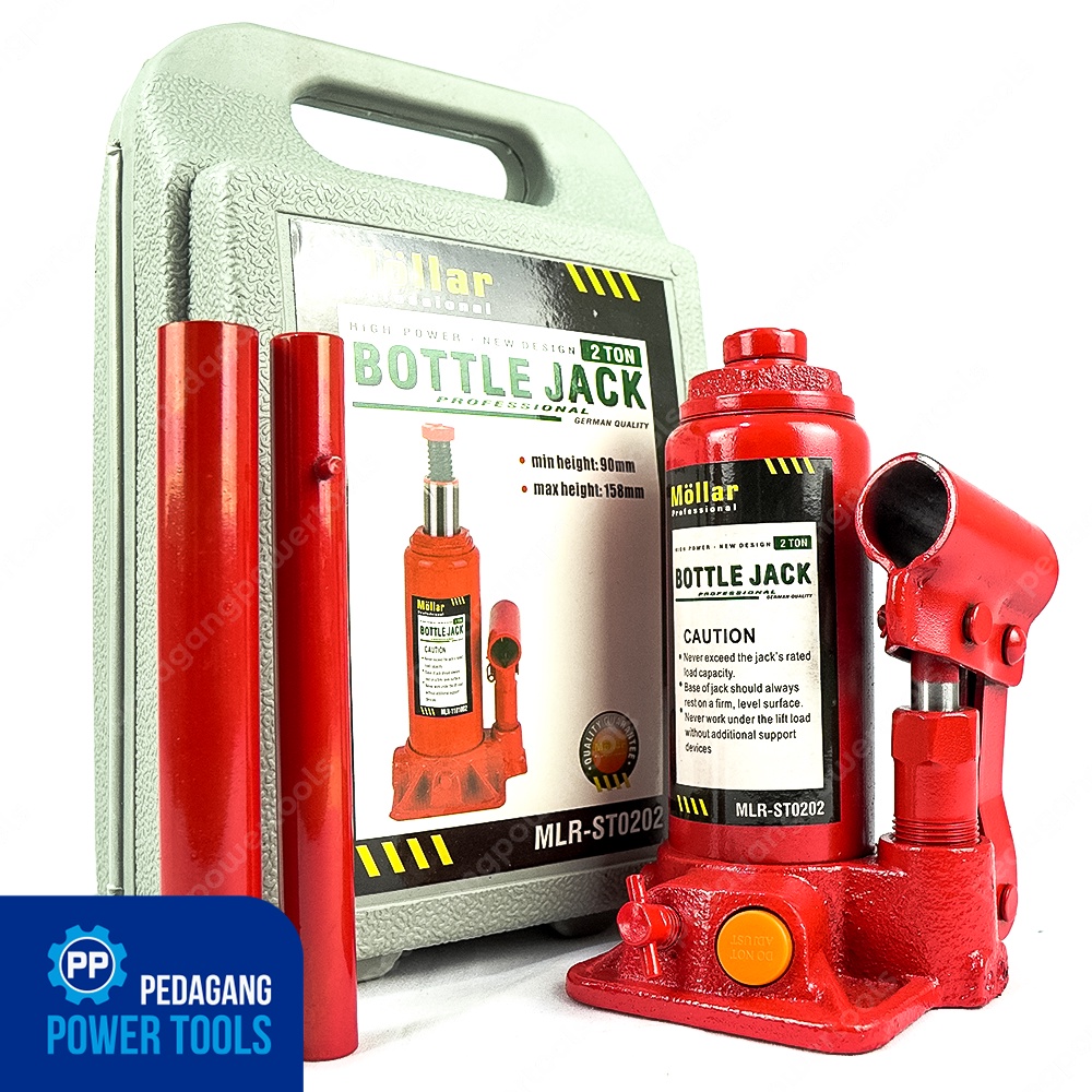 MOLLAR DONGKRAK BOTOL 2 TON DONGKRAK MOBIL HIDROLIK BOTTLE JACK 2TON