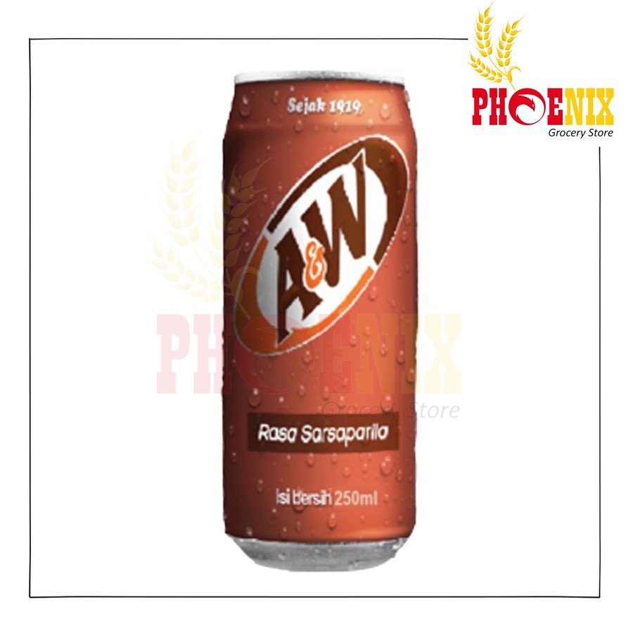 

A&W Sarsaparilla 24 kaleng @250 ml