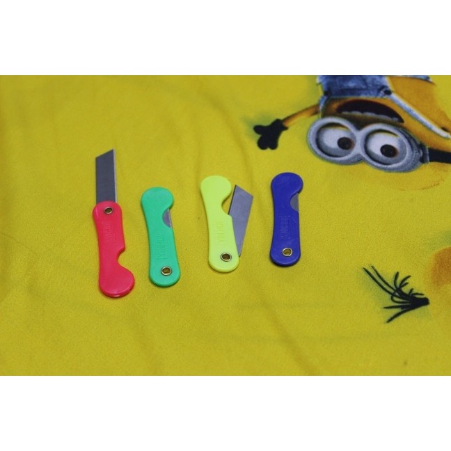 

cutter lipat / pisau lipat mini kecil warna lucu unik alat potong
