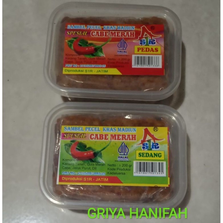 KEMASAN THINWAL SAMBEL PECEL MADIUN, BUMBU PECEL MADIUN