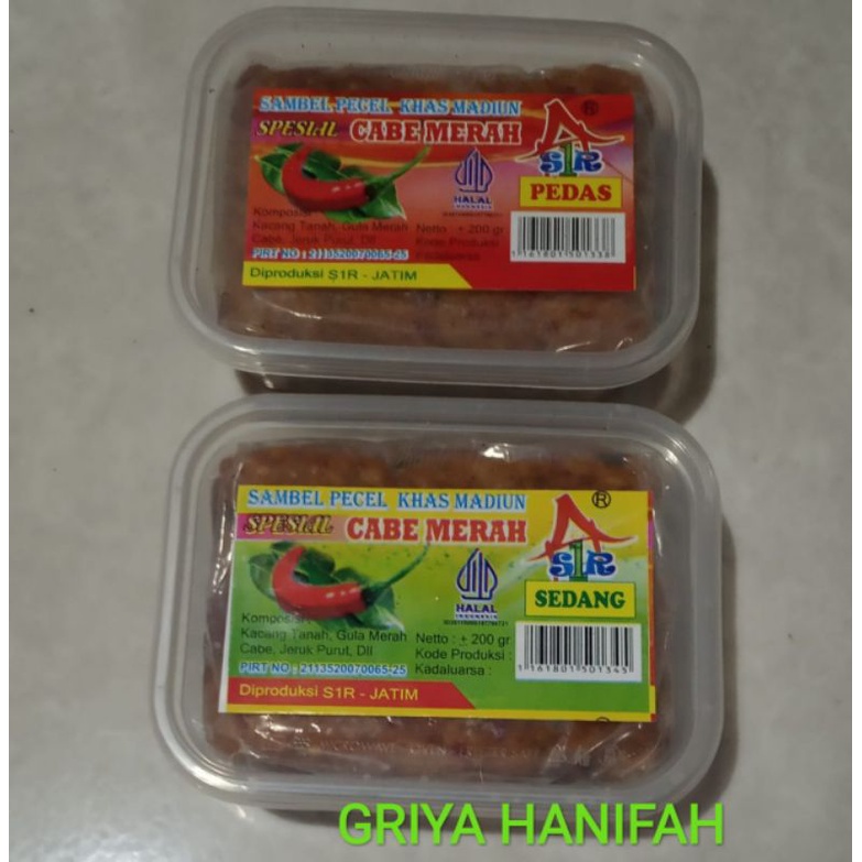 Sambel pecel kemasan thinwall, sambel pecel, bumbu pecel, sambel pecel Madiun, bumbu pecel Madiun