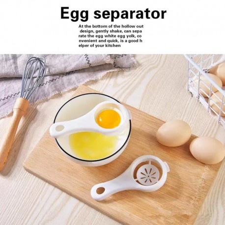 Alat Pemisah Kuning Telur Putih Saringan Sendok Egg Yolk Separator Baking Tools Peralatan Masak Diet Telor Dapur