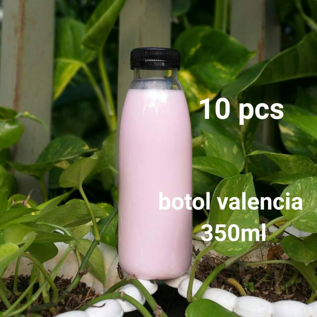 [10 pcs] botol plastik pet botol valencia 350ml paket ekspedisi peking dus