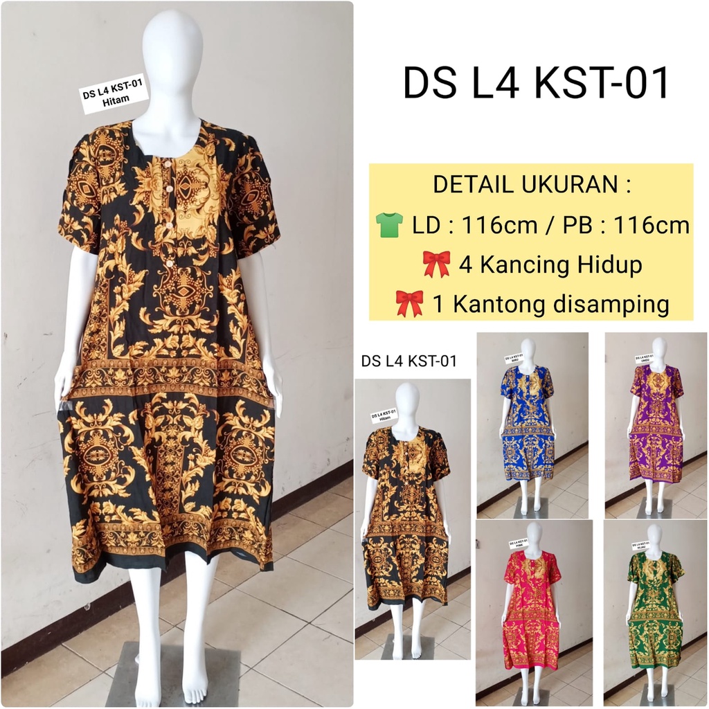 AS - Daster Kuda Mas DS L4 LD 120cm - 130cm Busui Batik Kudamas