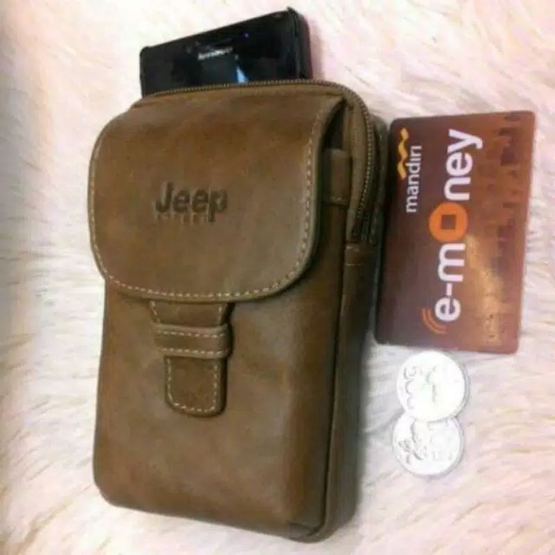 Dompet hp kulit 6317, Tinggi 16cm,hpo,sarung hp, tempat hp diikat pinggang.