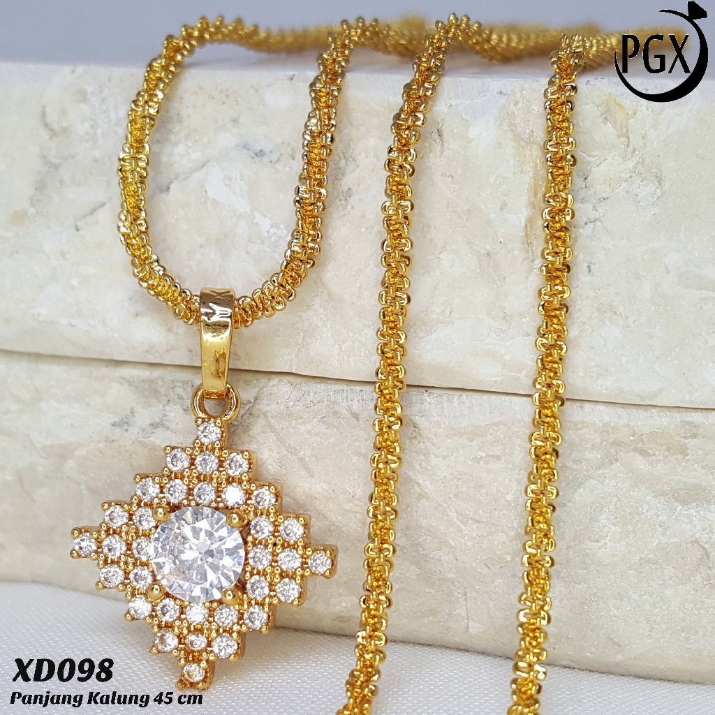 PGX Kalung Wanita Xuping Perhiasan Lapis Emas Aksesoris Fashion Premium - XD098