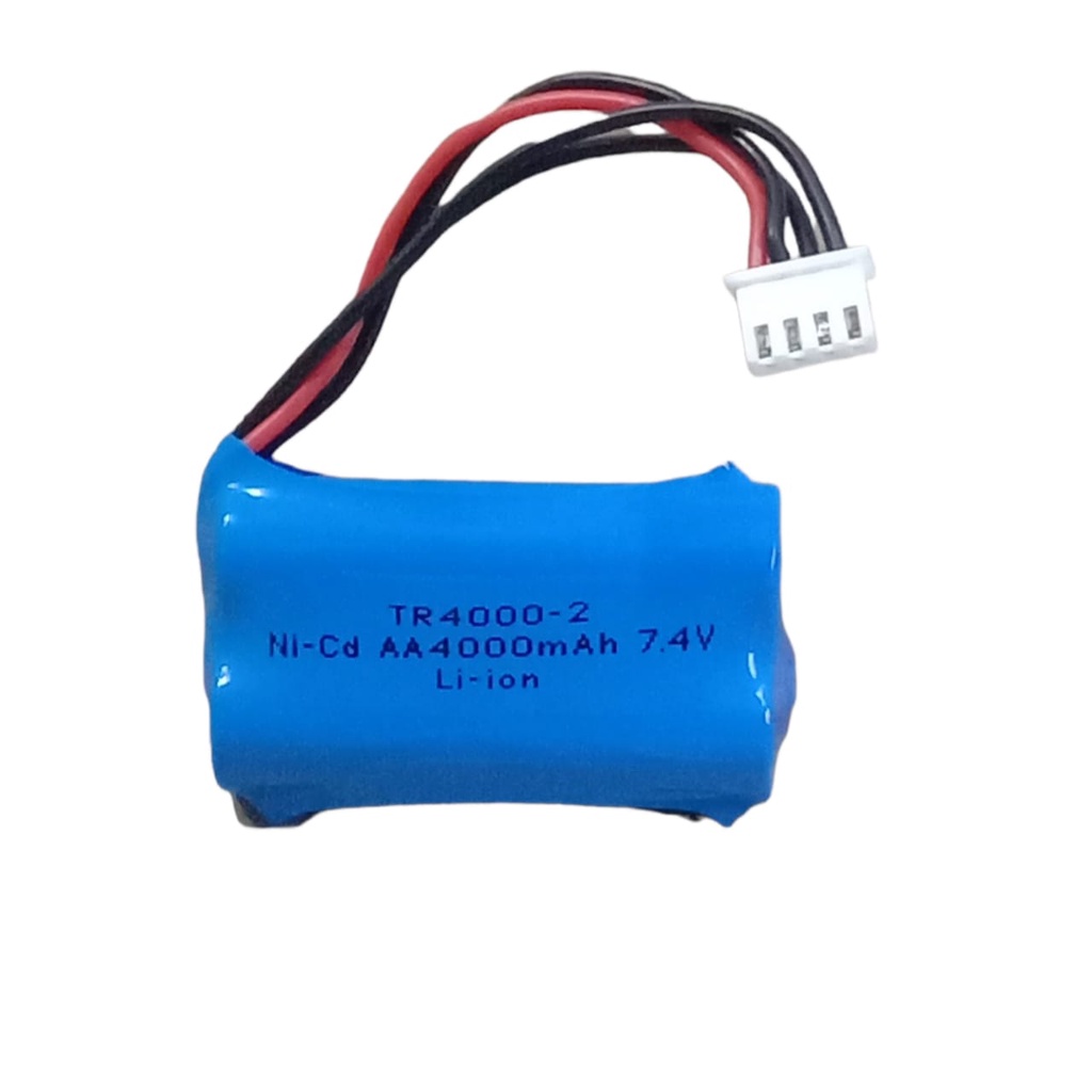 Baterai Speaker/ Mainan Anak Remot Control &amp; Elektronik Lainnya 2X 14500 7.4V 4000mAh Konektor JST 4 PIN PUTIH