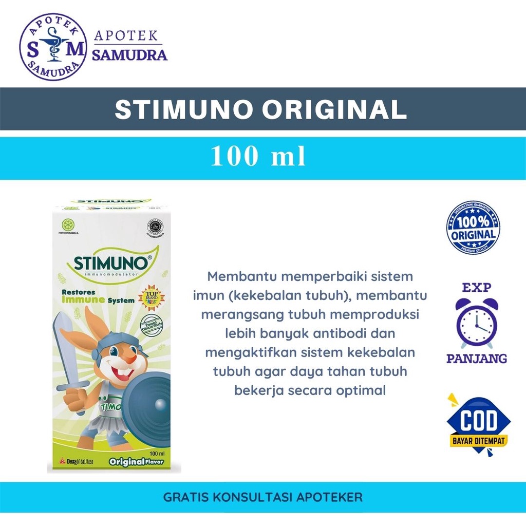 STIMUNO SYRUP - 100ml , rasa original (multivitamin) multivitamin anak multivitamin antibodi multivi