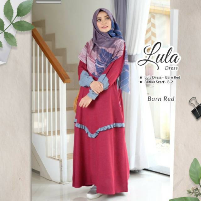 Lula dress gamis adem by yasmeera