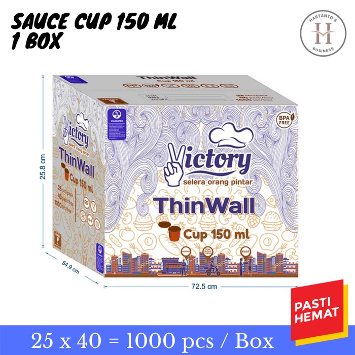 SAUCE CUP 150 ML VICTORY ( 1 DUS )