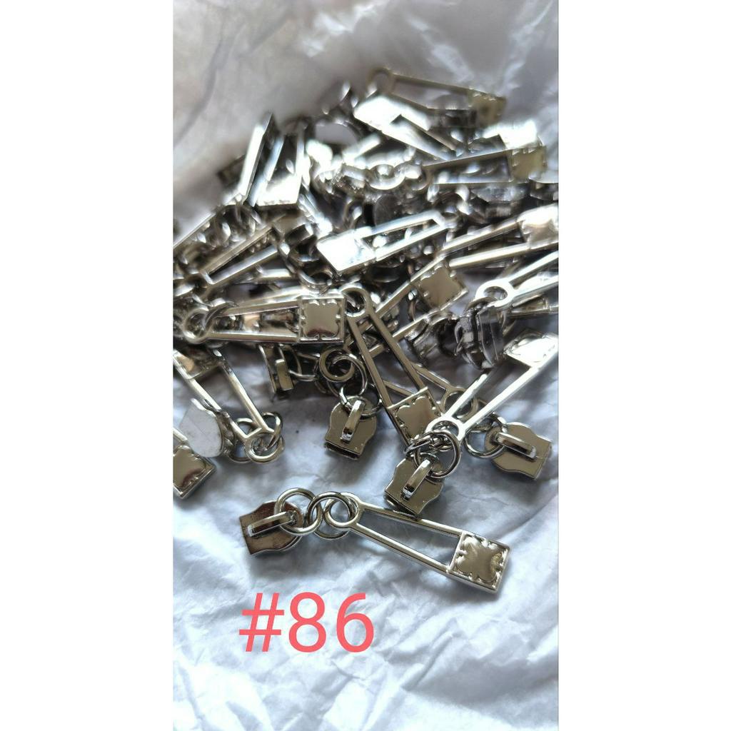 kepala resleting uk 5 untuk gigi plastik/pcs