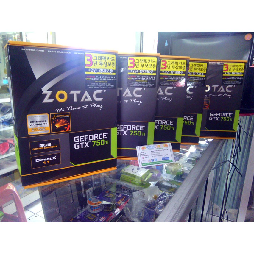 VGA Zotac GTX 750 Ti 2gb ddr5 - Zotac 750Ti 2GB - RESMI