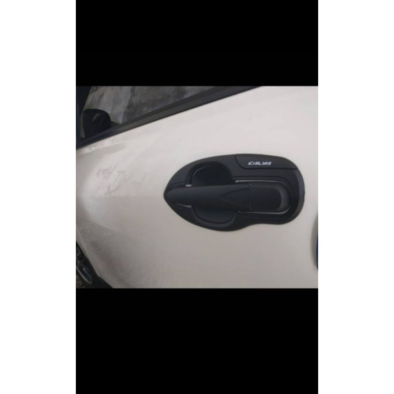 Outer handle tank cover bensin Toyota calya Sigra Hitam doff