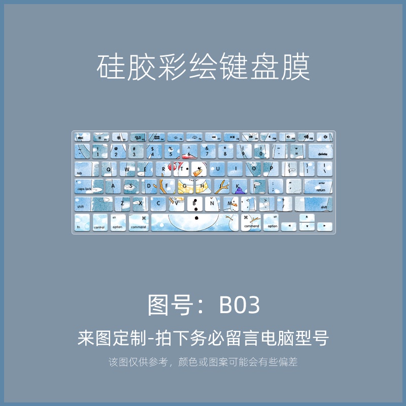 Film Pelindung Keyboard Motif Kartun Untuk Apple MacBook Pro A1502 Notebook A1398 A1466 A1369 A1278 A1286 A1425