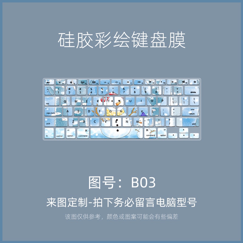 Film Pelindung Keyboard Motif Kartun Untuk Apple MacBook Pro A1502 Notebook A1398 A1466 A1369 A1278 A1286 A1425