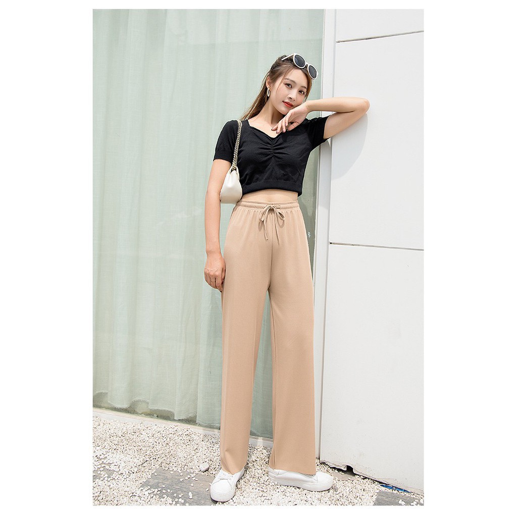 Celana Kulot Highwaist Wanita / Women Cullote Long Pants Korean Style