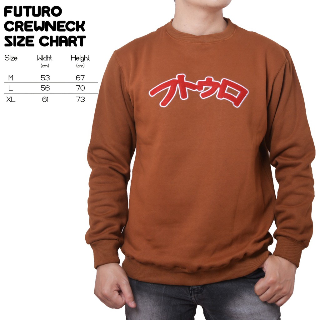 sweater futuro crewneck kanji original premium