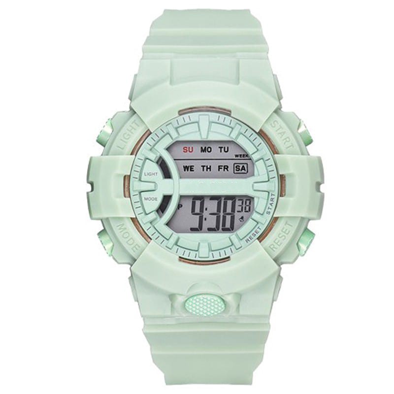 COD - J5040 Jam Tangan Couple Sport / Jam Tangan Wanita Korea Style Digital / Jam Tangan Unisex-Hijau