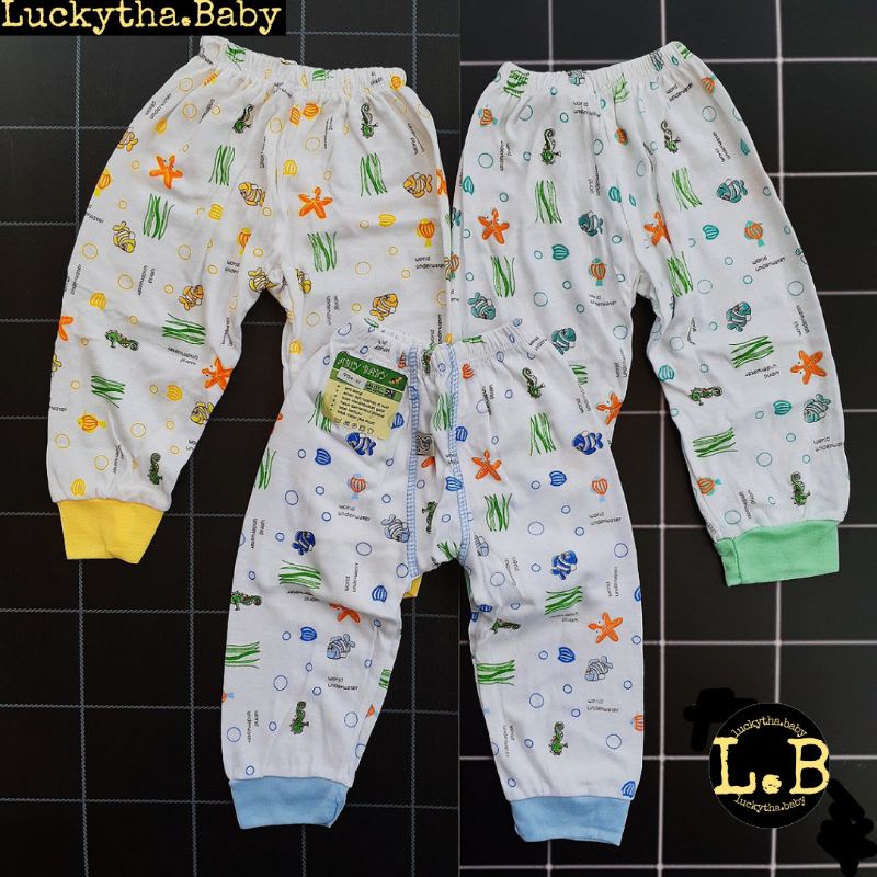 3pcs Celana panjang bayi abiy baby / Celana bayi putih / Celana bayi panjang s m l xl