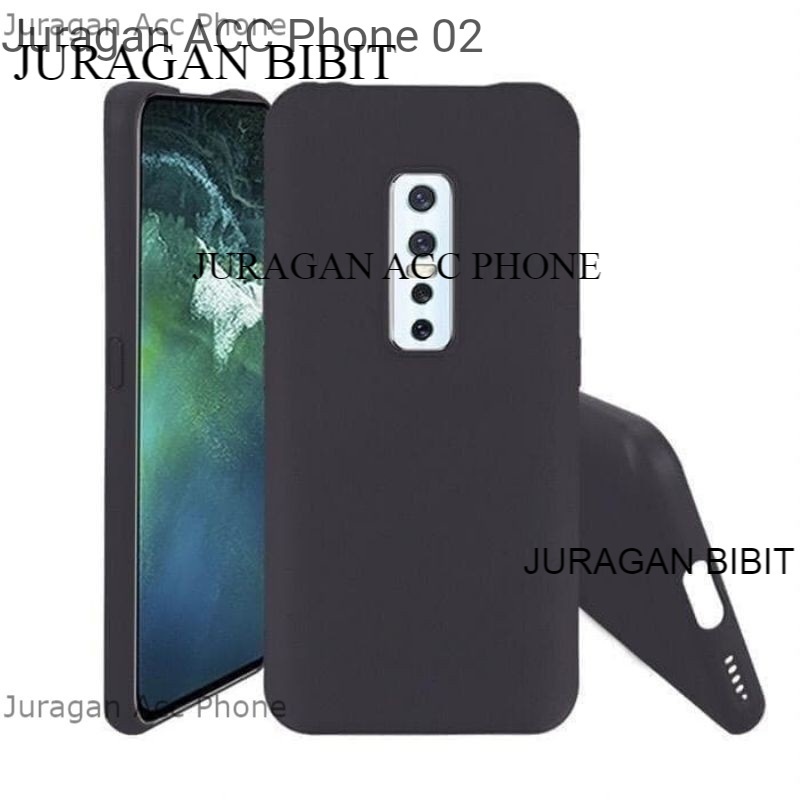 Soft Case Blackmatte Vivo V17 Pro Casing Silikon  Black Matte Hitam Polos Vivo V17 Pro Terbaik