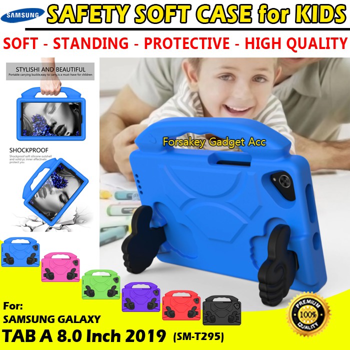 Samsung Galaxy Tab A 8 A8 2019 T295 No Non S Pen Kids Soft Case Casing Cover Sarung Kesing Anak Lucu