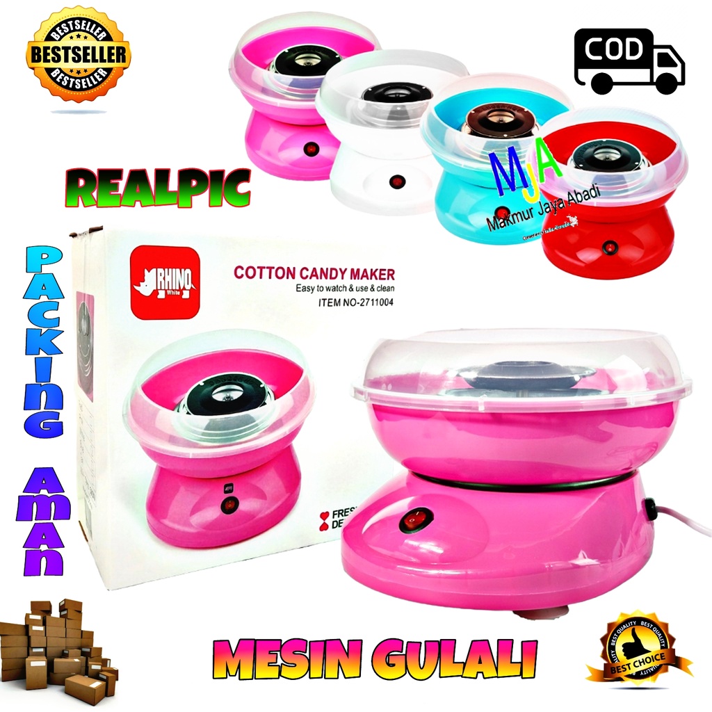 PROMO (BISA COD) Mesin Gulali Mini Electric Cotton Candy Floss Maker Alat Pembuat Permen Gula Kapas