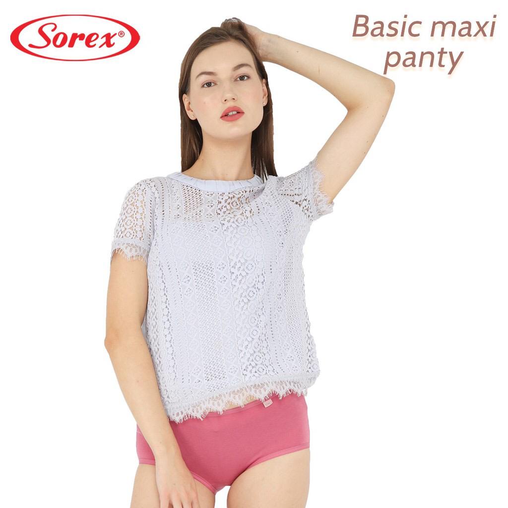 CD SOREX 2055 - CELANA DALAM SOREX KATUN SIZE M L EL QL EQL - CD WANITA BASIC MAXI SOREX 2055 KATUN NYAMAN DIPAKAINYA - CD SOREX 2055 | Celana dalam sorex halus renda jahit belakang - ARA98STORE