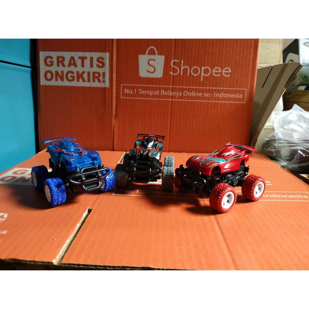 Mobil Inersia Offroad model Tamiya Tanpa Batrai Ban Karet Tahan Banting